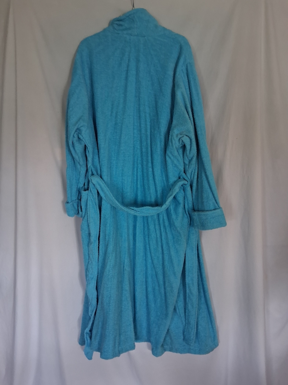 Turquoise Open-Front Long Cozy Robe/Cardigan - Picture 5 of 5